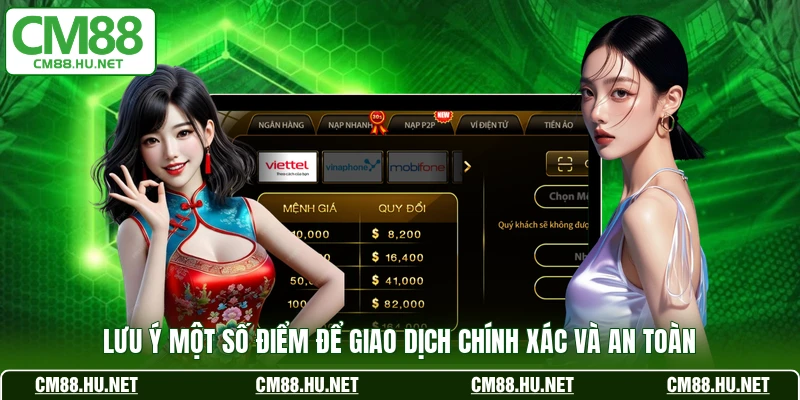 Lưu ý một số điểm để giao dịch chính xác và an toàn